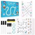Magic Tracing Notebook, Preschool Educational Toys for Children Reusable Erasable Notebook Logic Thinking Training book, Coloring Images, Puzzles and Cognitive Games. 