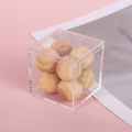 5.5cm Plastic Transparent Box 130ml Square Plastic Box PS Transparent Crystal Muddy Mouth Candy Box. 