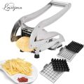Stainless Steel French Fries Cutter Potato Chipper  2 Sizes Interchangeable Blades Potato Slicer. 