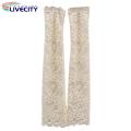 Arm Scar Cover Sleeve Stylish Lace Flower Embroidered Cycling Sun Protection Sleeves Thin Breathable Mesh Arm Covers for Outdoor Activities -uv Arm Sleeves Uv Protection Arm Wear. 