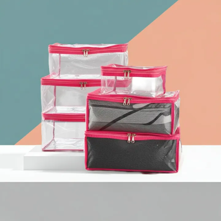 CUSTOMIZE%204Pcs%20Packing%20Cubes%20Travel%20Pouches%20Luggage%20Organiser%20Clothes%20Suitcase%20Storage%20Bag%20-%20Image%207