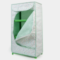 Pink - Blue 3 Shelves Kids baby Folding Wardrobe Almari - High quality plastic. 