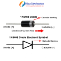 5pcs 1N5408 3A 1000V Rectifier Diode. 