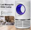 USB Powered Electric Photocatalytic Anti Mosquito Killer Lamp UV Photocatalyst Bug Insect Trap Light Pest Control - Mosquito Killer - White. 