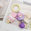 LUCHY WATCHES Cartoon Keychain Cute POPMART Pendant Labubu Ice Cream Bag Decoration Gift. 
