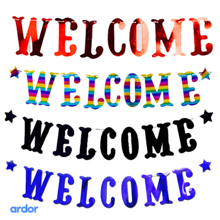 WELCOME BUNTING BANNER l WELCOMING HOME PARTY DECOR