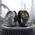 Casio G Shock 110 Series G-Steel Shock Resistance/Magenatic Resistance Resin Silver Analog-Digital World Time Stop Watch Timer Alarm LED Light Calendar Multi-Function Silver Ion Plated Stainless Steel Bracelet Watch-GM-110D-8ADR. 