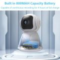 5MP Wireless Battery IP Camera with AI Detection | V380 Pro App | 10x Zoom, 360&deg; PTZ, Full-Color Night Vision | Indoor Security CCTV with Motion Alerts". 