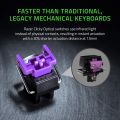 Razer Huntsman Mini 60% Gaming Keyboard with Clicky Optical Switch (Purple). 