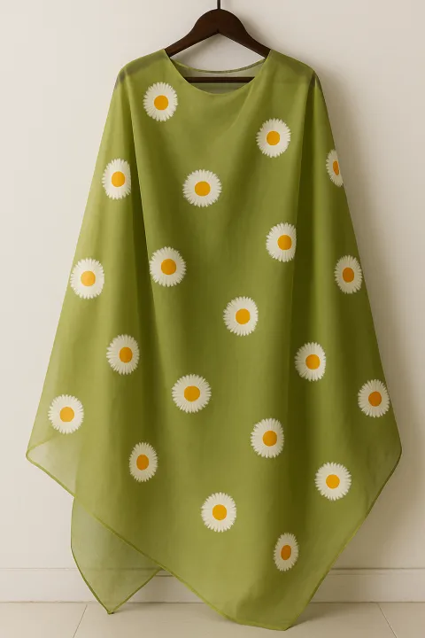 Hand-Painted%20Floral%20Dupatta%20in%20Olive%20Green%20%E2%80%93%20Sheer%20Organza%20Elegance%20with%20White%20&%20Orange%20Daisies%20%7C%20Perfect%20for%20Festive%20&%20Summer%20Looks%20%7C%20Custom-Made%20Just%20for%20You%20-%20Image%205