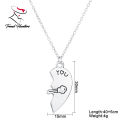 Couple Love Key Lock Necklace gift for Friends Couples. 