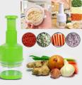 Handy Press Chop Onion Vegetable Chopper Cutter with Stainless Steel Cutting Knife Kitchen Gadget. 