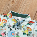 Kid Baby Boys Jungle Safari Theme for Birthday Party Christening Baptismal Clothing Set. 