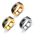 Chic Stainless Steel Temperature Sensor Unisex Finger Ring Jewelry Couple Gift. 