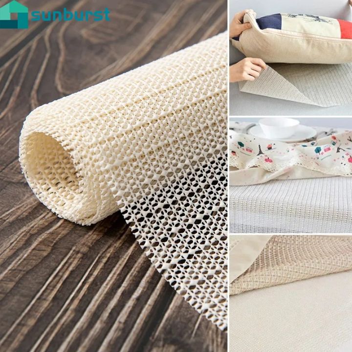 Multi Purpose Underlay Antiskid Carpet  Safe Anti-Slip DIY Mat Mesh Decoration Accessories  Carpets Rug Sofa Mattress Shower Pad Lining  PVC Home Non-Slip Mesh Pad