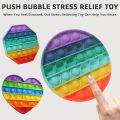 POP Toy Bubble Squeeze Sensory Fidget Toy Pop It Figit Toy Fidget Toys Special Needs Stress Reliever, Push Bubble Gadgets. 