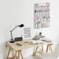 Multi-Functional 20 Pockets Wall Hanging Organizer Bedroom Wall Decor Stationery And Tools Organizer with Pockets For DIY Tools (68X42cm - Gray). 