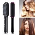 New Hair Straightener Brush New Ceramic Heated HQT-909B. 