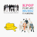 BTS Stickers 10,20,50,100 PCS cutout Korean Bangtan Boys, BTS water proof stickers |  journaling stationery sticker | BTS stickers | kpop stickers. 