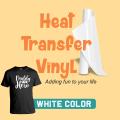 Best Quality Heat Transfer Vinyl HTV , White 1 Sheet 10" x 36” for Iron On T-Shirts. 