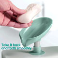 New style Leaf Shape Soap Box Drain Soap Holder Box Bathroom Shower Soap Holder Dish Storage Plate Tray Bathroom Supplies Bathroom Gadge. 