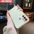 JIUMOO For Tecno Pova Neo Case Macaron Color New Design Soft Silicone Square Phone Case Square Edge Pattern Luxury Plating Silicone Casing Full Cover Camera Shockproof Protection Case. 
