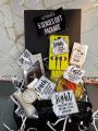 5 Senses Gift Basket for men , boys , gift box  birthday, valentine , engagement or anniversary for him. 