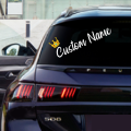 Custom Name Sticker For Car Back Mirror Size 15X4 Inch. 