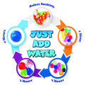 Pack of 6000 Orbeez ( 63 to 65 Gram ) Colorful Orbeez Balls/ Water Expanding Jel Soft Crystal Water Balls Magic Balls Hydrogen Balls Water Beads. 
