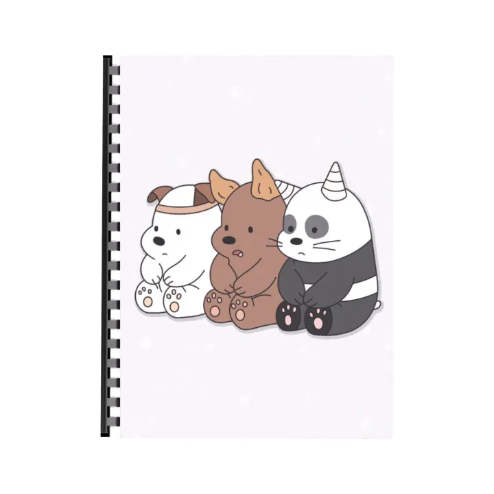 WE BARE BEARS NOTEBOOK A4 SIZE ARTICLE (2141) | Daraz.pk