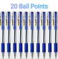 Piano Ball Point - Pack of 2 - ( 10 Pc in a Box ) - 20 Ball Points - Blue, Black, Red. 