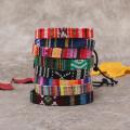 Summer Nepal Ethnic Bohemia Wide Fabric Bracelet Men Women Tribal Tissu Cloth Bracelet For Women Wristbands Pulseras Mujer RH-03. 