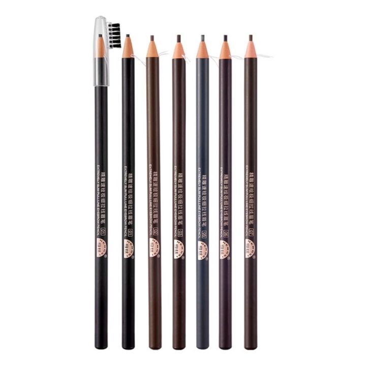 Ultra Thin Beginners 2Pcs Beauty Salon Waterproof Eyebrow Artifact Sweat-proof Cosmetics Draw Line Tearing Eyebrow Pencil Makeup Tools Lip Tattoo Pen Eyebrow Enhancer
