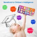 NYT Educational Toy Phone Rechargeable Learning Mobile Phone Toys Baby Kids Puzzle Phone English Learning Phone Toy With Music Led For Kids Intelligent Toys. 