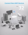 BrosTrend WiFi Extender AC1200 WiFi Booster and Signal Amplifier, 1200Mbps Dual Band WiFi Extender Signal Booster for Home Coverage Up to 1600 sq.ft. Internet Booster, WPS Easy Setup, Wall Plug. 