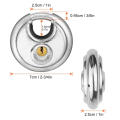 And Waterproof 70MM Stainless Steel Round Disc Storage Pad Lock Padlock Rustproof. 