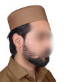 Men's Namaz Cap Muslim Topi Prayer Kufi Hat Suiting Fabric Premium Koofi Islamic Headwear Sun Protection Polyester Stylish Toopi  High Quality Casual Gift Eid Ramadan Hajj Umrah Black Formal Wear. 