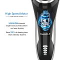 SweetLF Electric Shaver for Men Wet and Dry Waterproof Electric Razor Cordless 3D Rechargeable Rotary Shaver Razor for Men with Pop-up Trimmer, Black. 