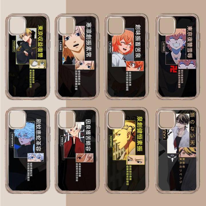 Tokyo Revengers anime Phone Case Transparent soft For iphone 11 13 12 14 x xs xr pro max mini plus