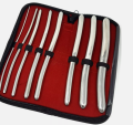 Hegar Dilator Set Of 8 Pieces (Size - 1mm to 16mm) Double Ended, Stainless Steel - NON MAGNETIC & HEAVY FULL GUAGE. 