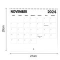 2024 Wall Calendar 2024 Nature's Cock Shots Calendar Monthly Planner with Extra Writing Space Thickened Paper Hangable Design Funny Calendars for Southeast Asian Buyers to December 2024 Calendar. 