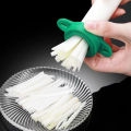 Vegetable Chopper Stainless Steel Scallion Slicer Cutter Shredder Kitchen Gadget Sharp Blade Shallot Green Onion Cutter for Cooking. 