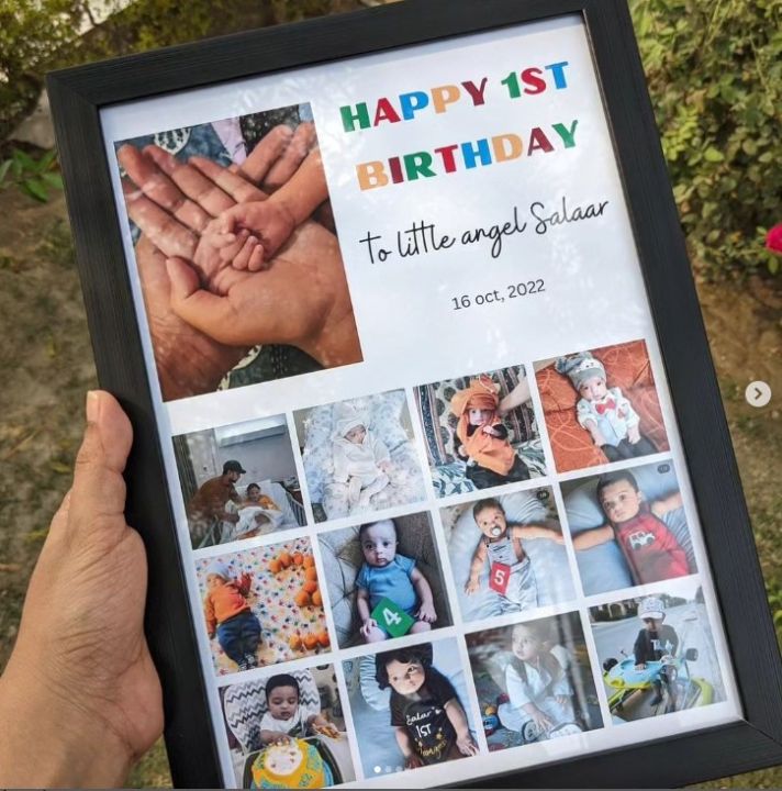 1st Year Birthday frame