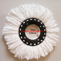 2 PCS Mop Refill Spin Rotating Magic Microfiber Replacement Head Mop Cloth Clean Tool Refill Mop Head Universal Size Round. 