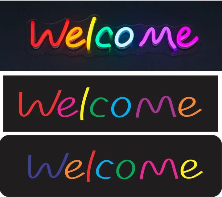 Multicolour%20Welcome%20Neon%20sign%20board%20%20(6%20inch%20by%2010%20inch)%20glow%20Neon%20light%20wall%20Signboards%20LED%20sign%20boards%20for%20Shop%20restaurant%20room%20decoration%20-%20Image%202