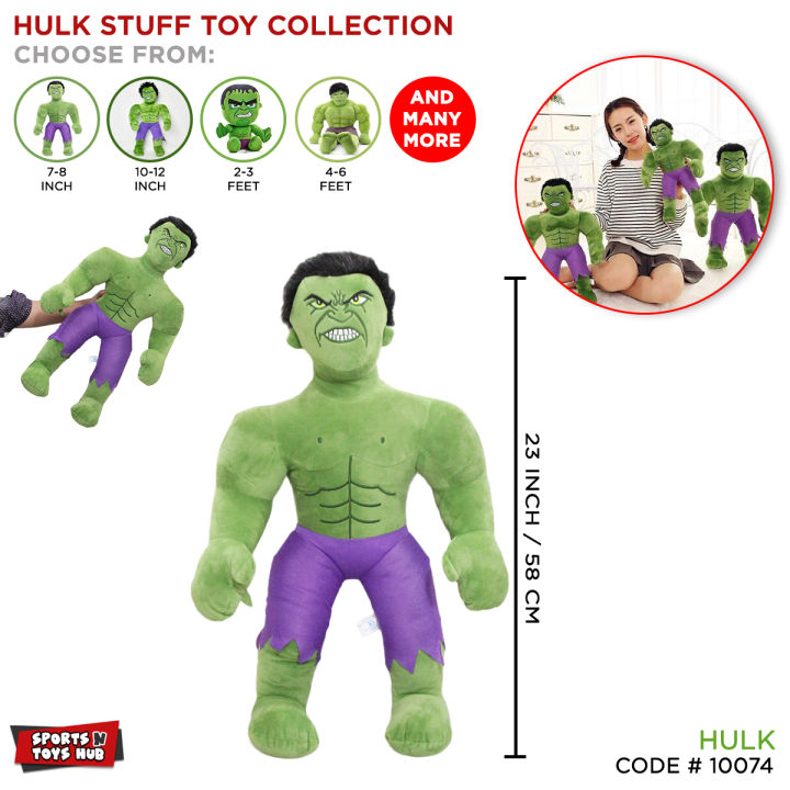 Hulk Stuffed Toys Collection For Kids, Avenger Heroes Soft Plush Toy Best Gift For Babies & Children Boys & Girls Fluffy Avengers Assemble Stuff Pillow Cartoon, Smash Green-Hulk Leep Pillows Rag Dolls Children Marvel Hero Play Games