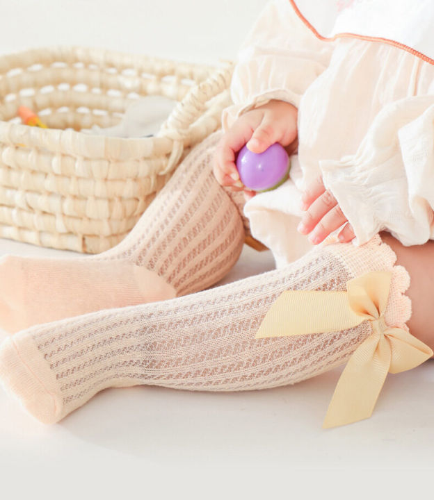 Cute%20Bowknot%20Infant%20Baby%20Socks%20Cotton%20Bows%20Girls%20Knee%20Socks%20Spring%20Summer%20Mesh%20Kids%20Infant%20Toddler%20Knee%20High%20Socks%20-%20Image%204