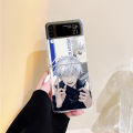 【Healer DingD】Anime Jujutsu Kaisen Satoru Gojo Hard PC Clear Cover for Samsung Z Flip 5 Z Flip 4 Nanami Case For Samsung Galaxy Z Flip 3 4 5G. 