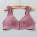 Wide Strap Front Open 3 Button Nursing Bra. 