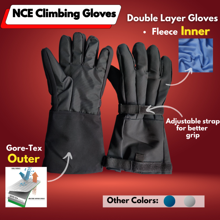 NCE Warm and Waterproof high quality Gloves for Climbing, hiking, trekking  and Summit Gloves